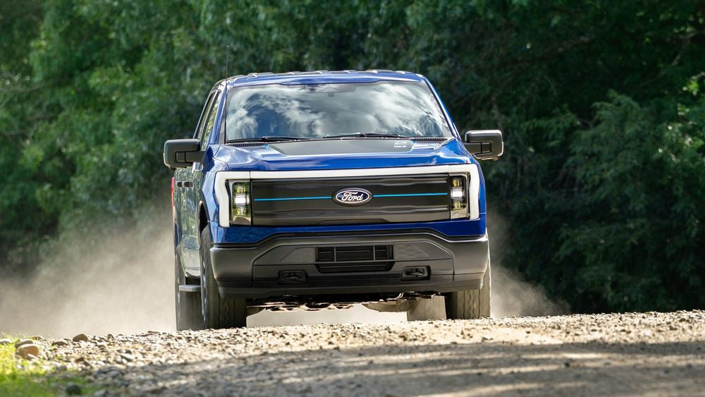 2026 Ford F-150 Lightning on the road