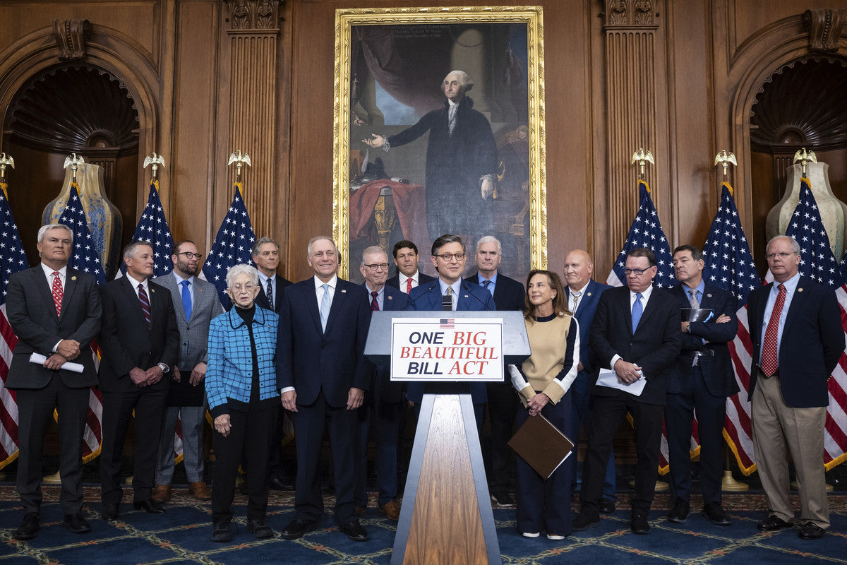 MIke Johnson is leading and explaining the content of the Big Beautiful Bill for public.