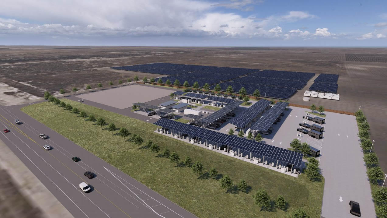 Tesla Opens Its Largest Solar-Powered Supercharger Site in California