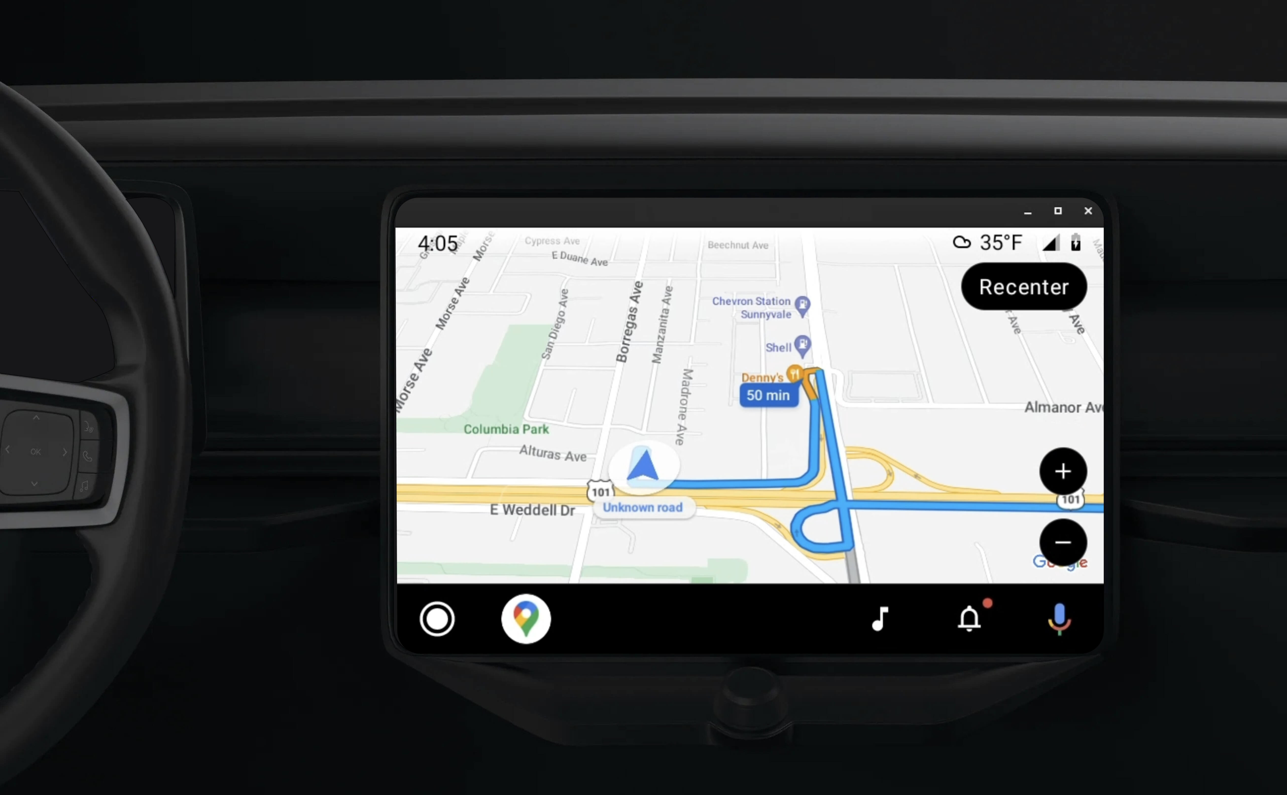 Google Maps Adds EV Route Planning to Android Auto