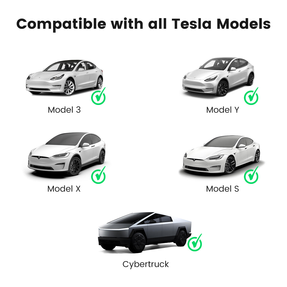 The EVDANCE Level 2 NEMA 10-30 Plug 24A Tesla Portable Electric Vehicle (EV) Charger compatible with Tesla Model 3, Model Y, Model X, Model S and cybertruck