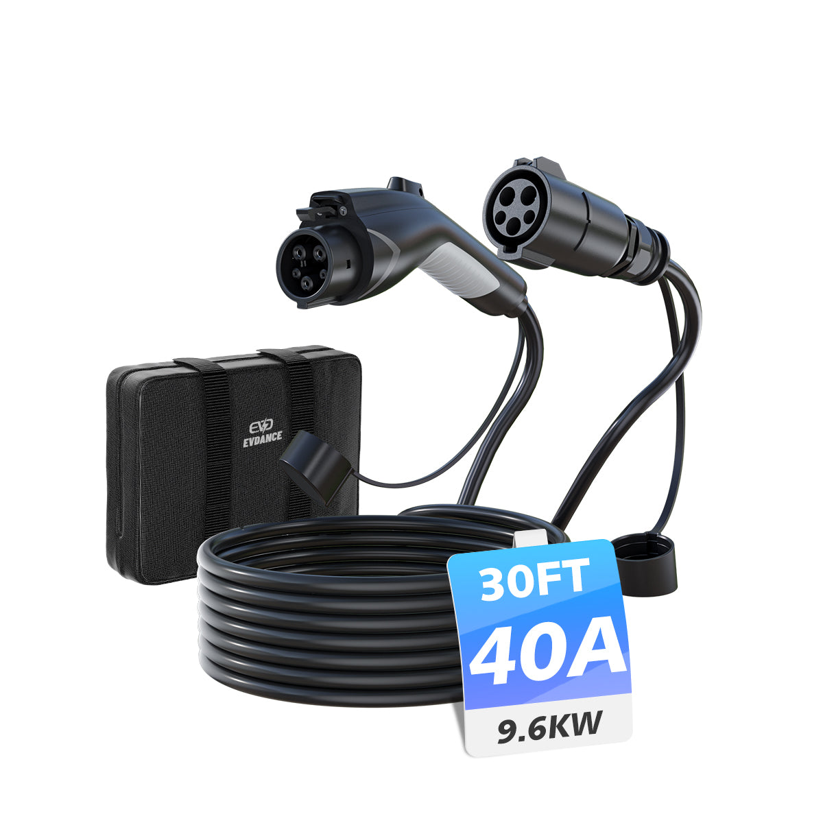 EVDANCE J1772 EV Extension Cord 40A 21/30/40 FT