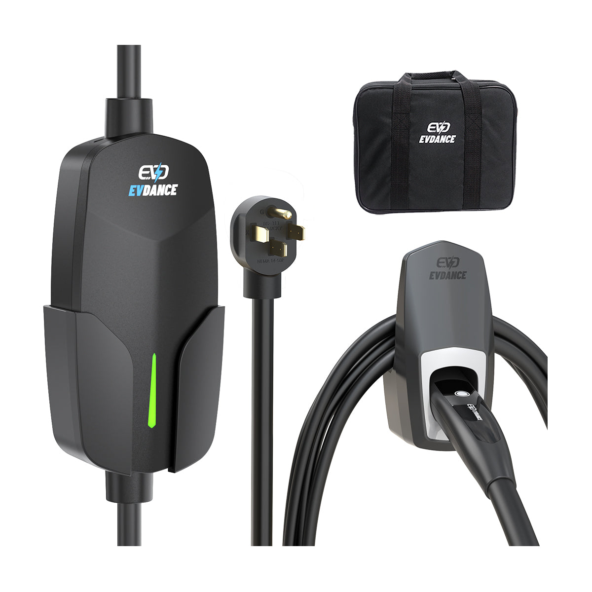 EVDANCE Level 2 NEMA 14-50 32A Tesla/NACS Portable EV Charger EVDANCE Level 2 NEMA 14-50 32A Tesla/NACS Portable EV Charger