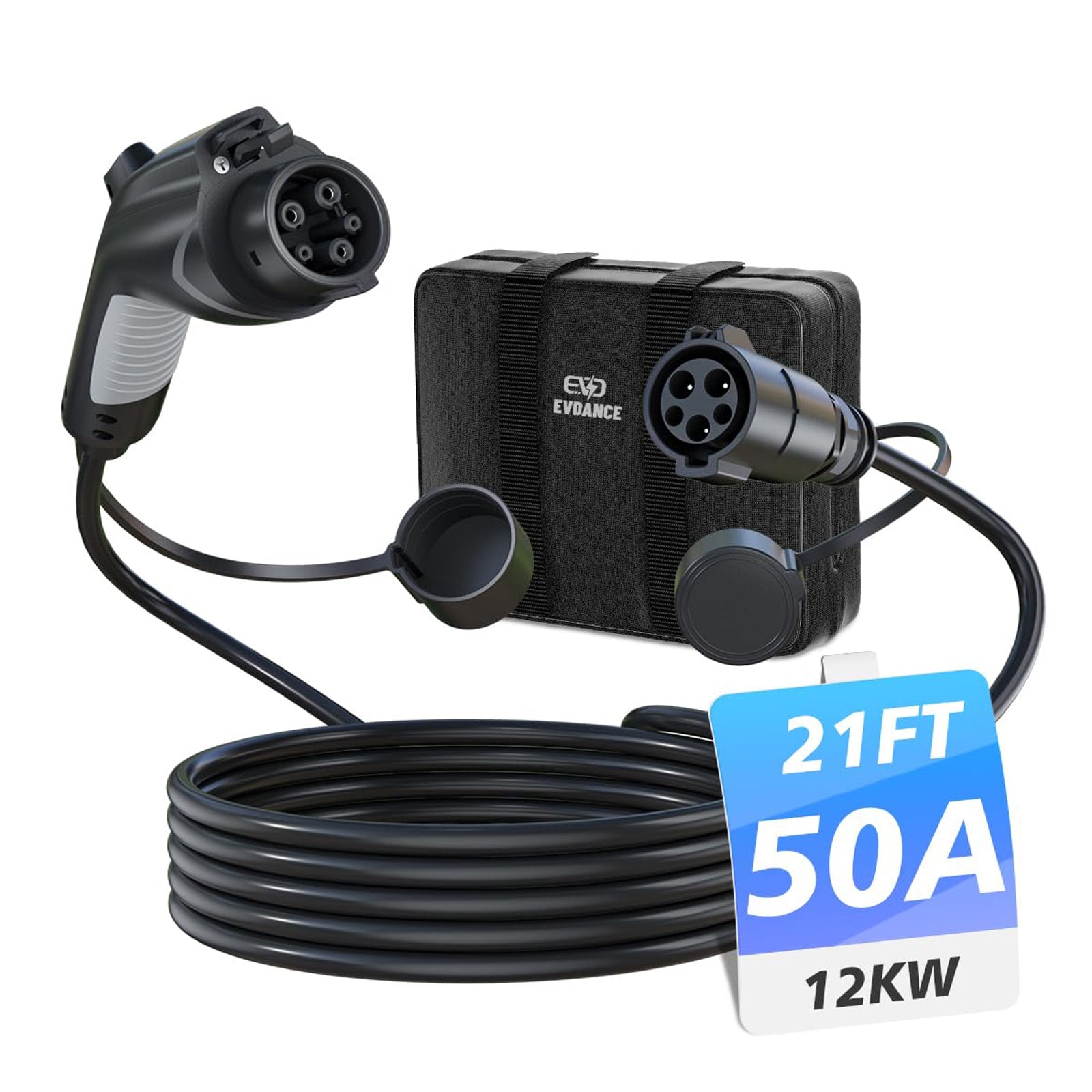 EVDANCE J1772 Extension Cord 50A 21FT