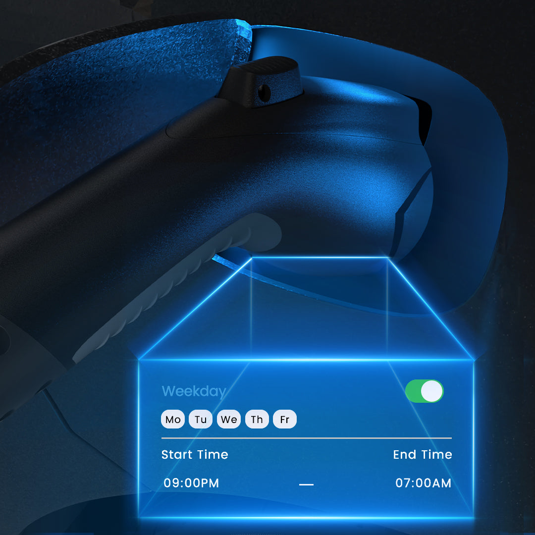 Create a charging schedule through the app to charge at a set time each day