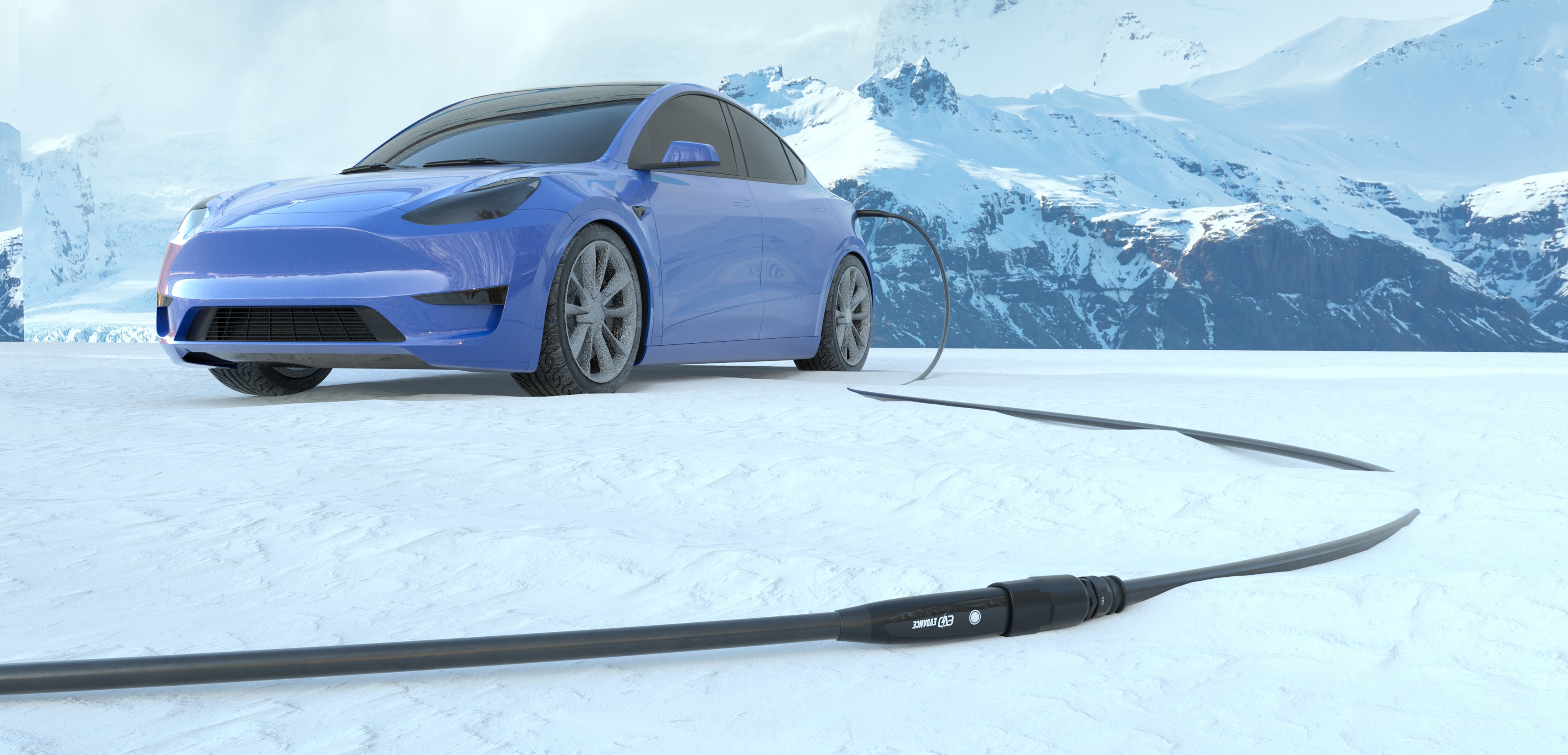 EVDANCE Tesla Extension Cords are cold-proofed to -40 degrees Fahrenheit.
