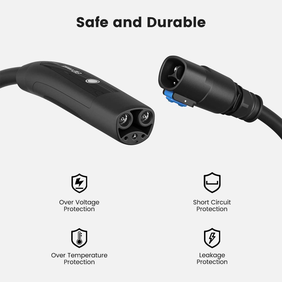 Câble/rallonge de charge EVDANCE 50 A pour Tesla EV