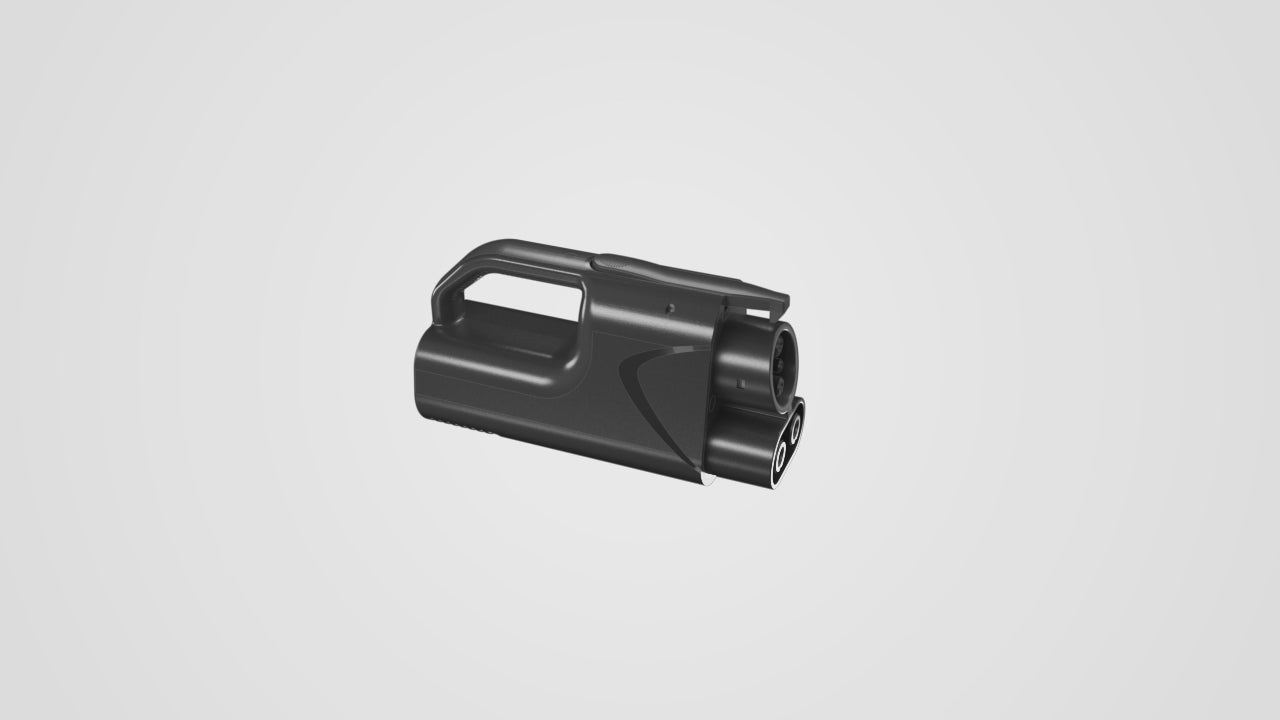 Load video: The EVDANCE Pulse Fusion NACS DC to CCS1 adapter Video.