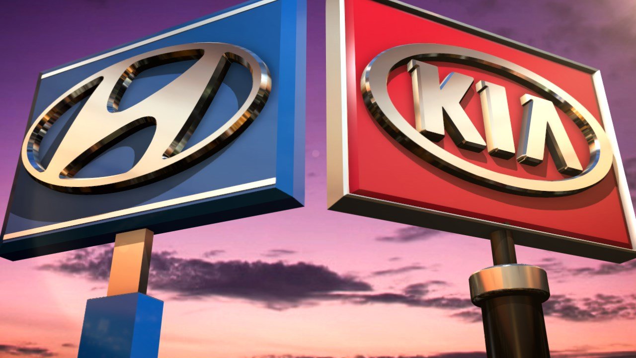 Hyundai and Kia logos