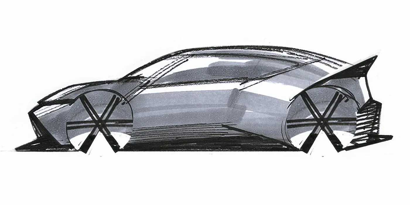 The concept photo of Ioniq 3.