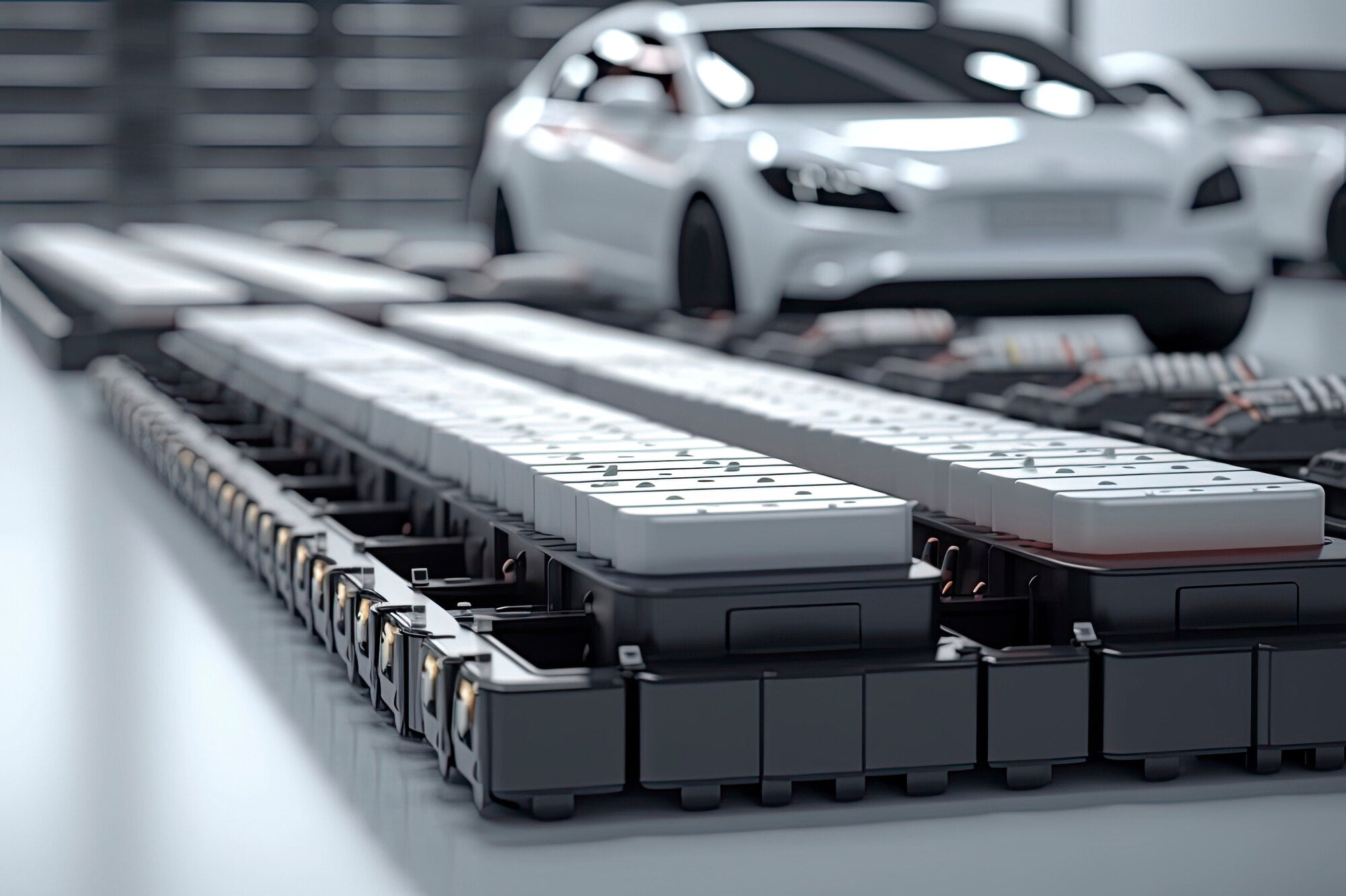 Solid-state battery and Changan EVs in the background