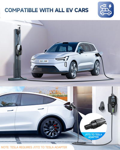 EVDANCE Level 2 NEMA 14-50 32A J1772 Portable EV Charger