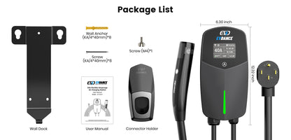 EVDANCE Flux Pro Home Level 2 NACS/Tesla  EV Charging Station Wifi Enabled ETL Certified