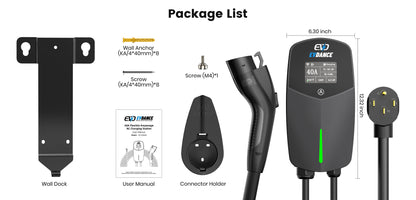 EVDANCE Flux Pro Home Level 2 J1772  EV Charging Station Wifi Enabled ETL Certified