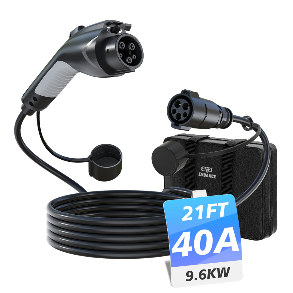 EVDANCE J1772 Extension Cord 40A 21FT