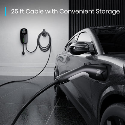 EVDANCE  Home Level 2 EV Charger NEMA 14-50 J1772 Wall-mounted Plug In - 40A