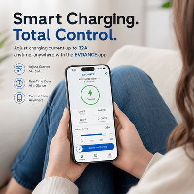 EVDANCE Home Level 2 EV Charging J1772 NEMA 14-50 Plug ETL Certified - 32A | 240V
