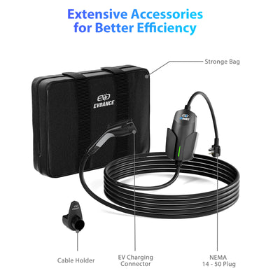 EVDANCE EV Portable Charger 32A package