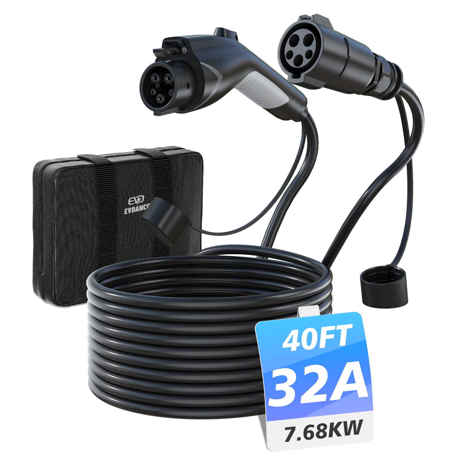 AC WORKS Tesla EV Charging Adapter - NEMA 14-50P To Gen 2 Connector With 32-Amp Capacity