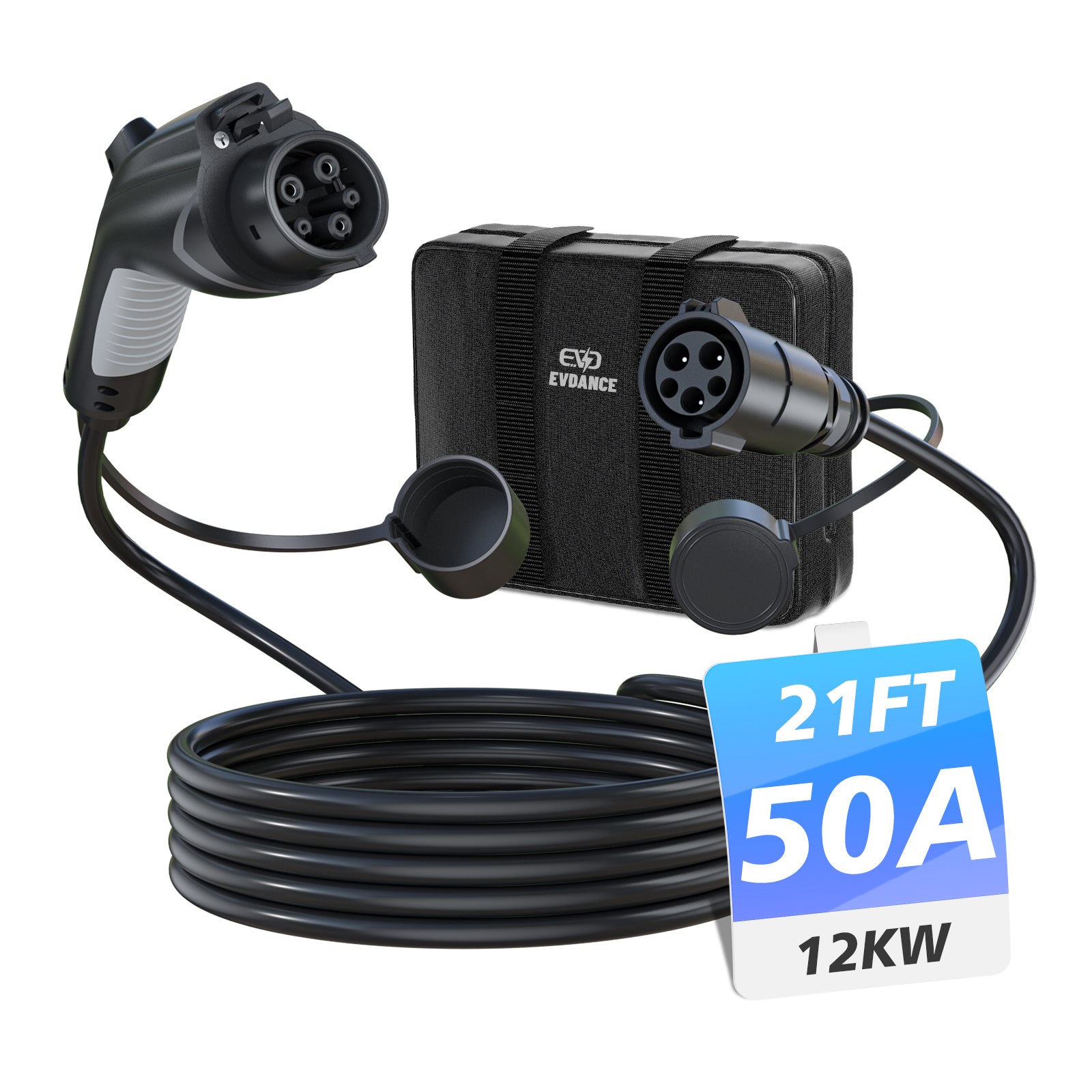 EVDANCE J1772 Extension Cord 50A 21FT