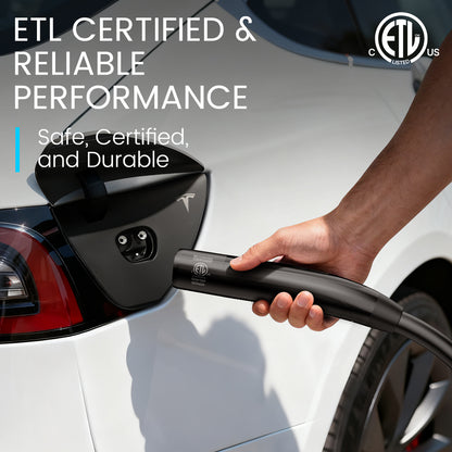 EVDANCE Flux Level 1 NEMA 5-15 Plug 12A NACS/Tesla Portable EV Charger