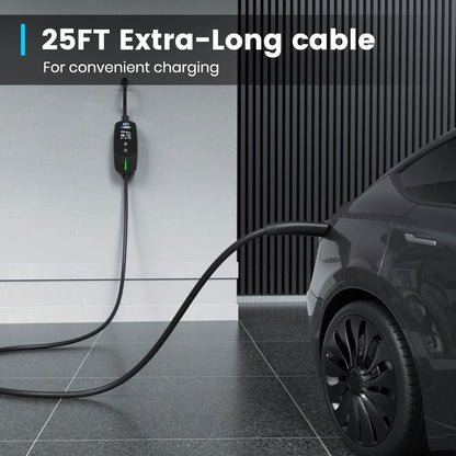 EVDANCE Flux Level 1 NEMA 5-15 Plug 12A NACS Portable EV Charger
