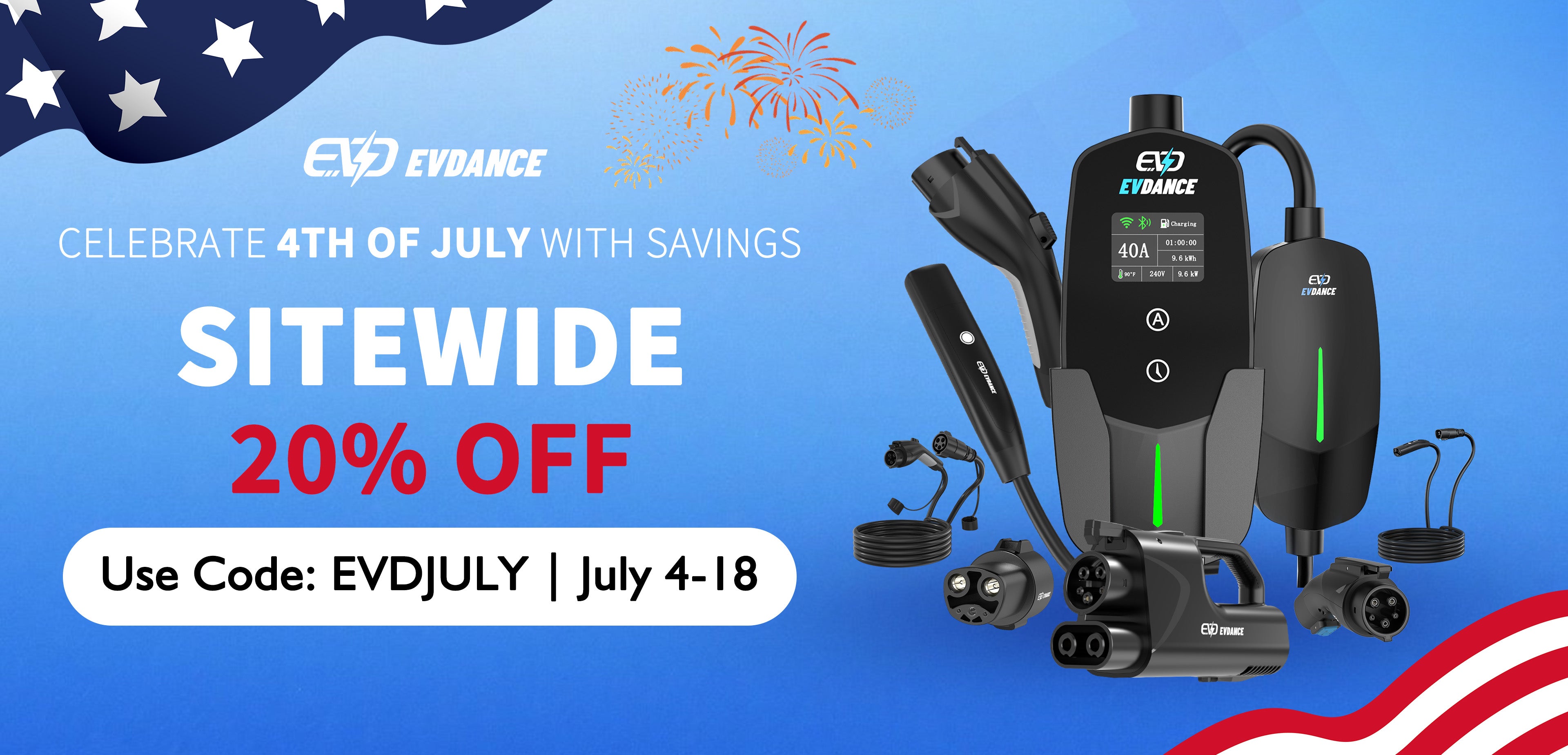 EVDANCE SITEWIDE 20% off on Independence Day