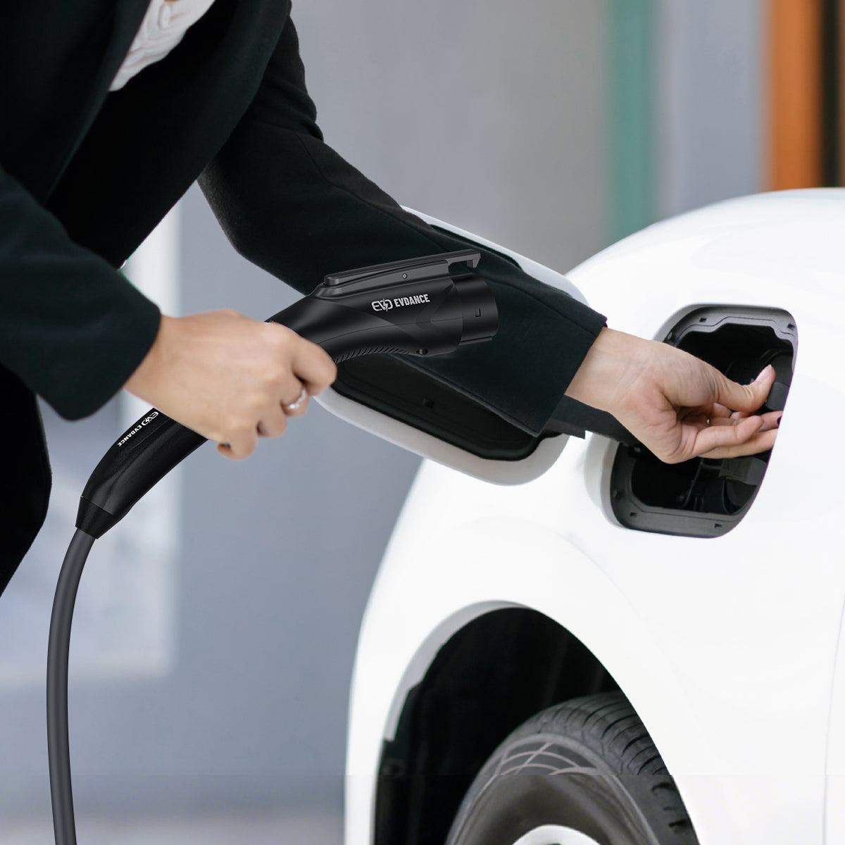 EVDANCE Flux Pro Level 2 NEMA 14-50 Plug 40A J1772 Home EV Charger + NACS To J1772 Adapter 50A Max