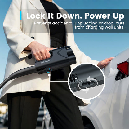 EVDANCE Pulse Fusion NACS DC To CCS1 Adapter Prevents accidental unplugging or drop-outs from charging wall units | Lcok it down, Power Up