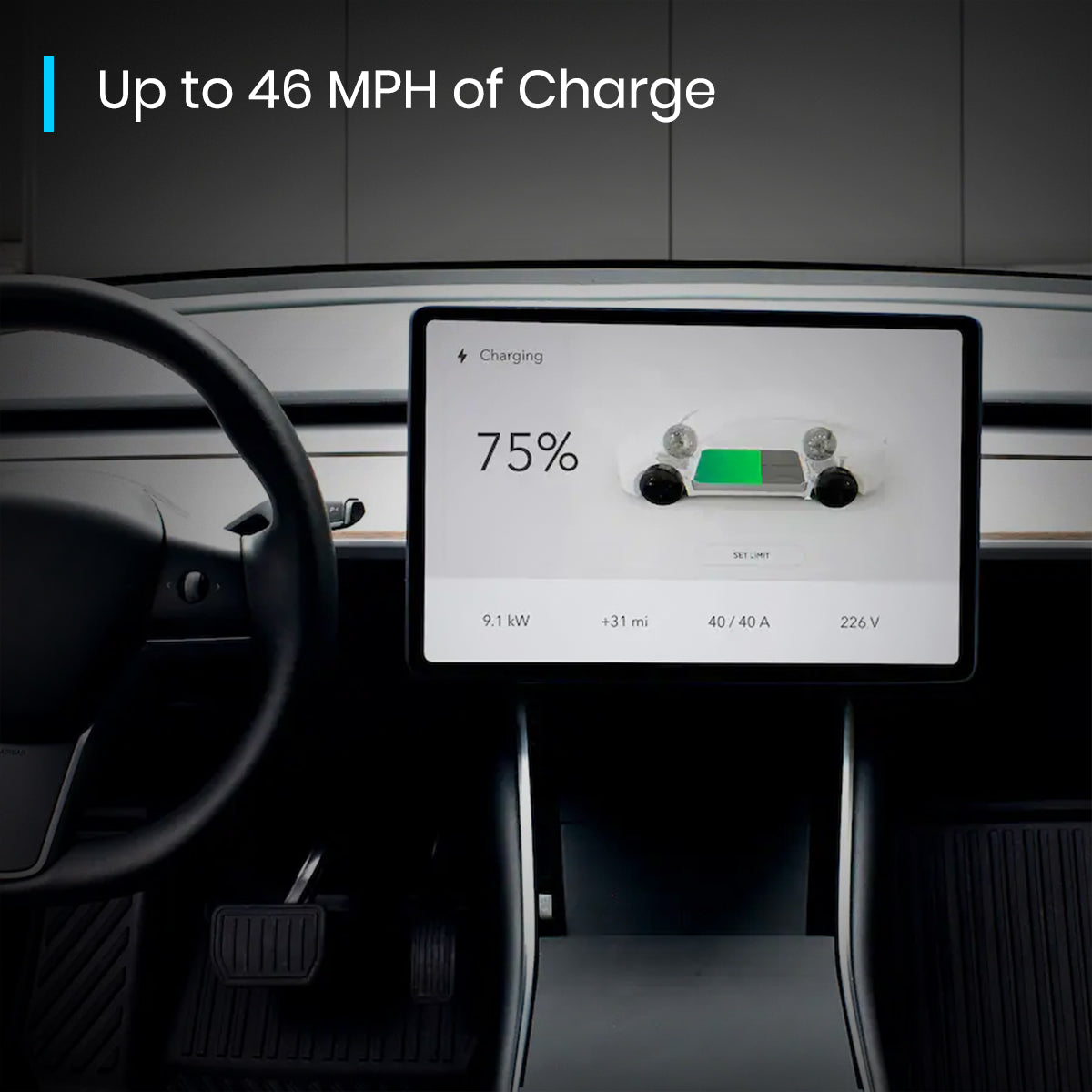 EVDANCE Flux Pro Home Level 2 NACS/Tesla  EV Charging Station Wifi Enabled ETL Certified