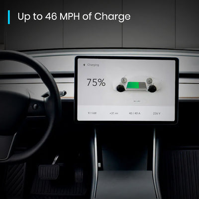 EVDANCE 240V 40A Tragbares 2-in-1-EV-Ladegerät für Tesla