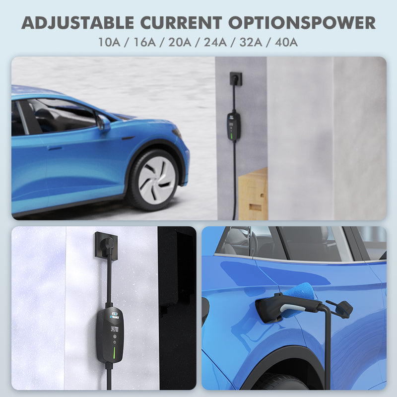 10a to 40a adjustable current charger for ev car