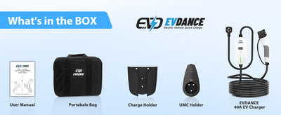 evdance 40a ev charger bag