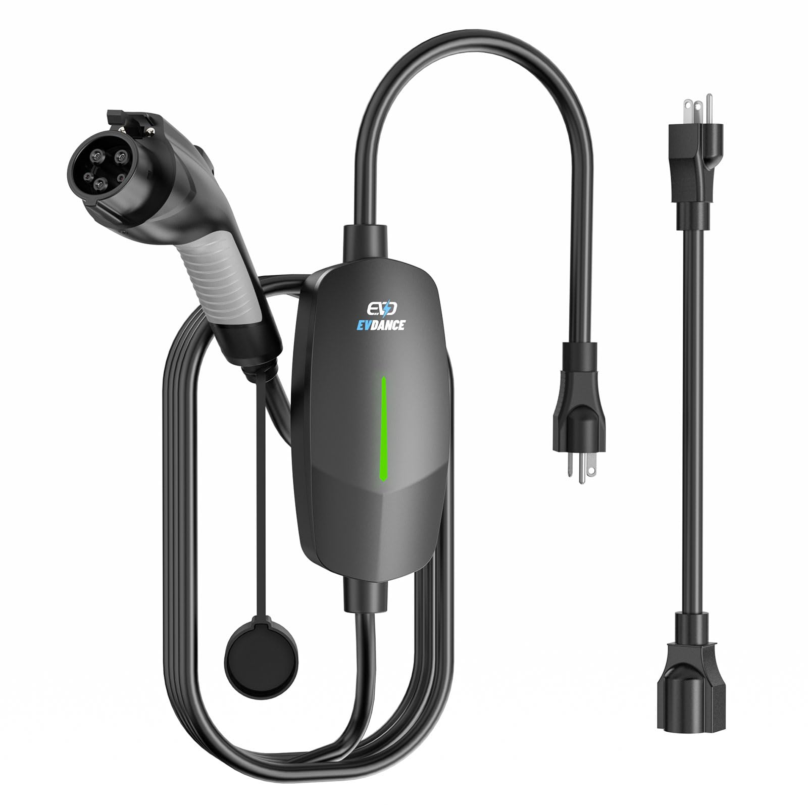 Level 1 Black Electric Vehicle Portable Charger By EVDANCE