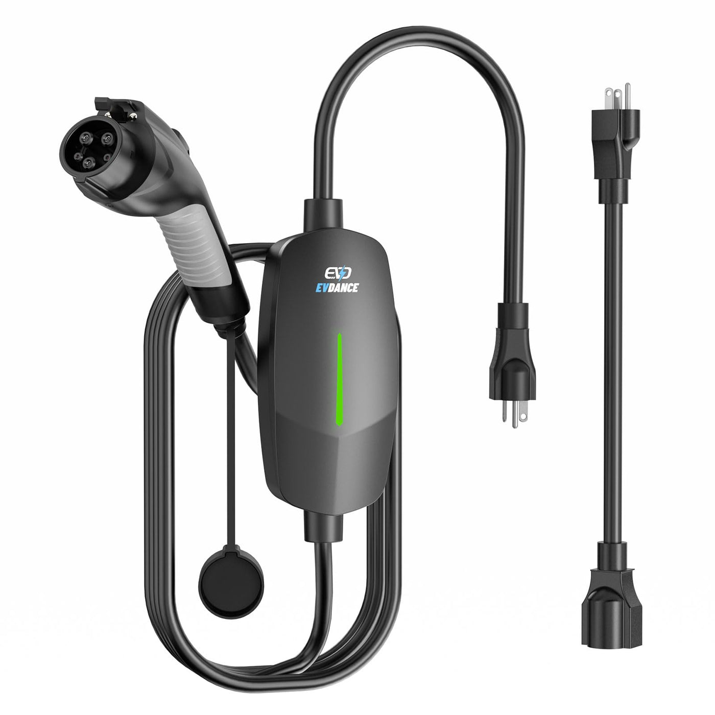 Level 2 Black Electric Vehicle Portable Charger By EVDANCE