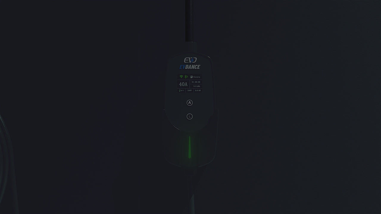 Load video: EVDANCE Flux 40 Portable EV Charger APP Introduction Video